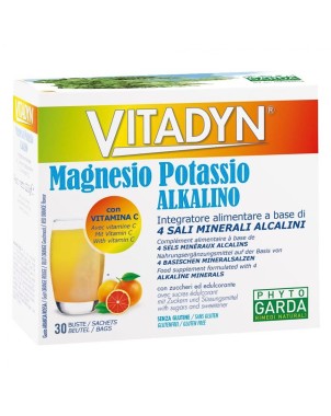 itadyn
Magnesio Potassio Alkalino
Integratore alimentare a base di 4 sali minerali alcalini
con vitamina C