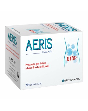 Aeris
Tisana
Preparato per infuso a base di erbe officinali
confezione da 20 bustine filtro