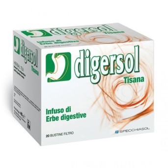 Digersol
Tisana
Infuso si erbe digestive
confezione da 20 bustine filtro