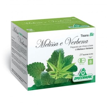 Melissa e Verbena
Tisana Bio
Preparato per infuso a base di Melissa e Verbena
confezione da 20 bustine filtro