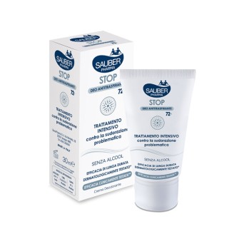 Sauber STOP Deo Antitraspirante 72h 30 ml Tube Creme