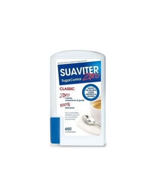 Suaviter
zero classic
aspartame
il primo l'originale zero calorie
confezione da 650 compresse