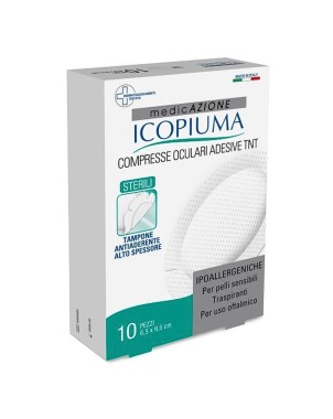 Icopiuma
medicAZIONE
Compresse Oculari adesive TNT
sterili | tampone antiaderente alto spessore