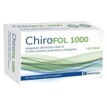 Chirofol 1000
Integratore alimentare di D-chiro-inositolo, acido folico e manganese