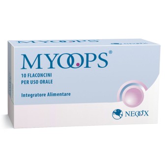 Myoops
integratore alimentare
per uso orale
confezione da 10 flaconcini