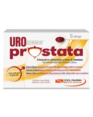 Urogermin
prostata
Integratore alimentare a base di serenoa ed estratti vegetal, selenio, e zinco