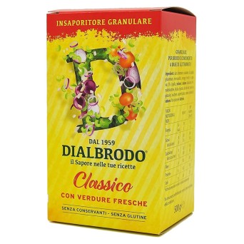 Dialbrodo
classico
ideale per insaporire
vegetale, senza conservanti, senza glutine
scatola da 500 g