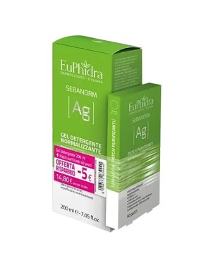 EuPhidra Sebanorm Ag Cleansing Gel 200ml + Acne Patch