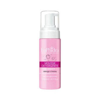 EuPhidra
Mousse Detergente Illuminante
Deterge e rinnova
pelli normali e miste
con alfa-idrossiacidi della frutta