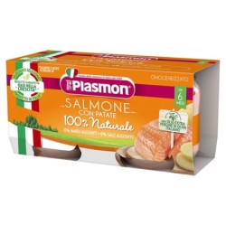 Plasmon omogeneizzato salmone verdure confezione 2 vasetti da 80 g