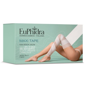 EuPhidra
Maxi Tape
benda salina
drena e tonifica
con il 23% di sale del mar morto ad effetto drenante e tonificante