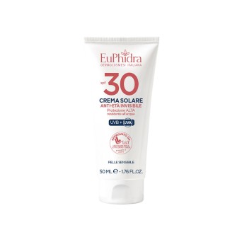 EuPhidra
Crema Solare
Anti-età invisibile
SPF 30 protezione alta | UVB + UVA
pelle sensibile | resistente all'acqua