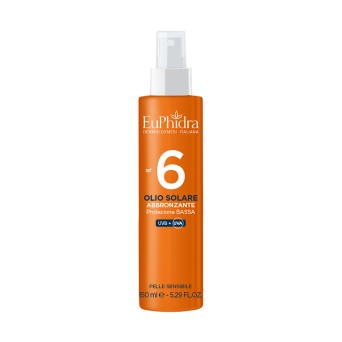 EuPhidra
Olio Solare
SPF 6 (protezione bassa) UVB + UVA
abbronzante
pelle sensibile