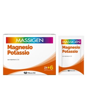 Massigen
Magnesio Potassio
con vitamina A, C, E
senza glutine | senza lattosio