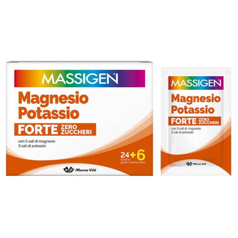 Massigen Magnesio Potassio Forte 24+6 sachets