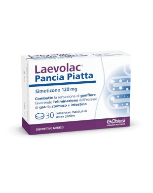 Laevolac Pancia Piatta
Combatte la sensazione di gonfiore favorendo l'eliminazione dell'eccesso di gas da stomaco e intestino