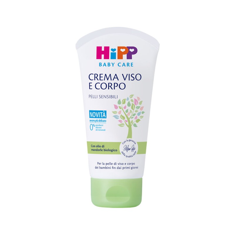 Hipp
baby care
crema viso e corpo
con olio di mandorle biologico