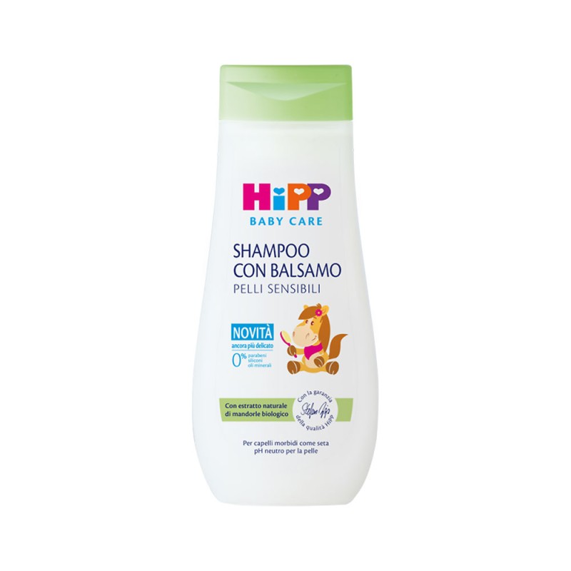 Hipp
baby care
shampoo con balsamo (antinodi)
con estratto naturale mandorle biologico