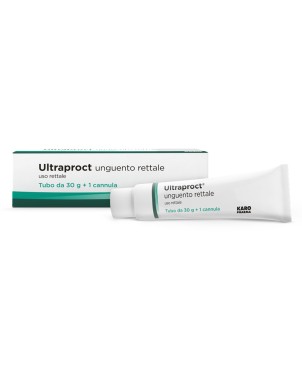 Ultraproct
unguento rettale
uso rettale
tubo da 30 g + 1 cannula