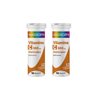 Massigen
Vitamina C 500 mg
senza glutine | senza lattosio
confezione da 24 compresse masticabili