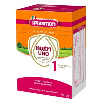 Plasmon
nutri uno 1
latte polvere per lattanti
dalla nascita a 6 mesi
confezione da 700 g