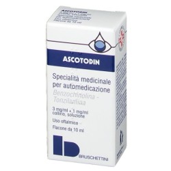 Ascotodin
3 mg/ml + 1 mg /ml collirio, soluzione
Specialità medicinale per automedicazione
