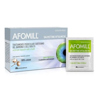 Afomill ophthalmic wipes 14 pieces