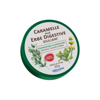 Caramelle alle erbe digestive
Giuliani
favoriscono la digestione
genziana, carciofo e boldo