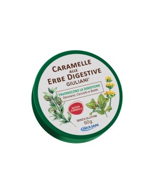 Caramelle alle erbe digestive
Giuliani
favoriscono la digestione
genziana, carciofo e boldo