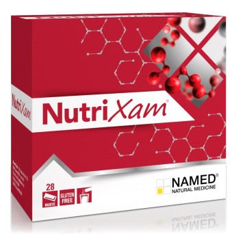 NutriXam
Integratore alimentare a base di Aminoacidi e loro derivati
senza lattosio | senza glutine
confezione da 28 buste