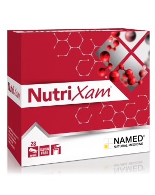 NutriXam
Integratore alimentare a base di Aminoacidi e loro derivati
senza lattosio | senza glutine
confezione da 28 buste