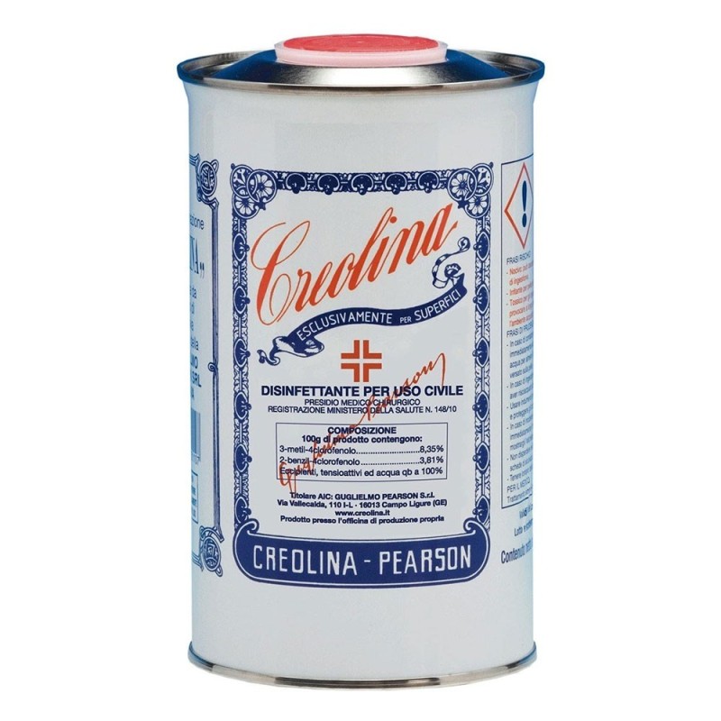 Creolina
disinfettante per uso civile
esclusivamente per superfici
Barattolo 1 litro