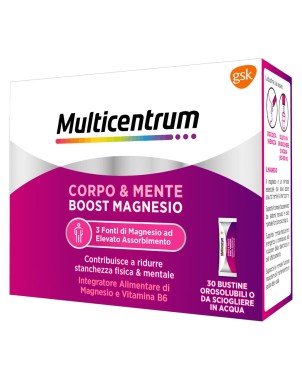 Multicentrum
Corpo & Mente
Boost magnesio
Contribuisce a ridurre stanchezza fisica & mentale