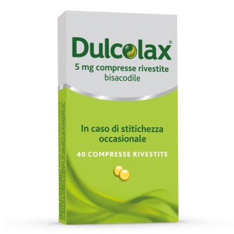 Dulcolax
5 mg compresse rivestite
bisacodile
in caso di stitichezza occasionale