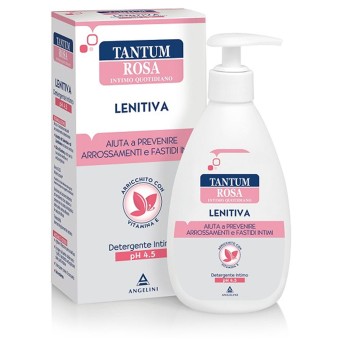 Tantum Rosa
Lenitiva
Aiuta a prevenire arrossamenti e fastidi intimi
detergente intimo pH 4.5