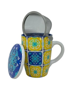 Colors ceramic herbal tea set