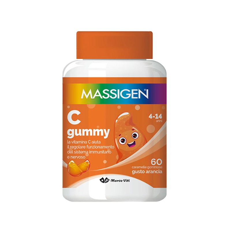 Massigen
C gummy
La Vitamina C aiuta il regolare funzionamento del sistema immunitario e nervos