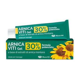 Arnica VITI gel
30% formula potenziata
a base di estratti di arnica montana
ideale per massaggi