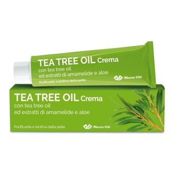 ea Tree Oil
crema con tea tree oil ed estratti di amamelide e aloe
purificante e lenitiva della pelle