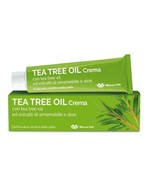 ea Tree Oil
crema con tea tree oil ed estratti di amamelide e aloe
purificante e lenitiva della pelle