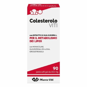 Colesterolo VITI
con estratto di olea europea L.
per il metabolismo dei lipidi