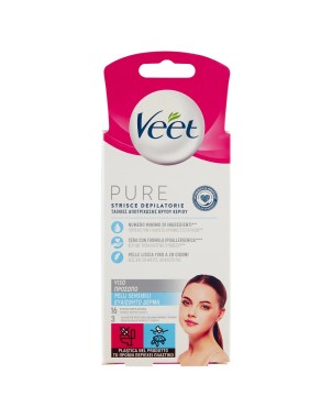 Veet facial hair removal strips 16 pieces