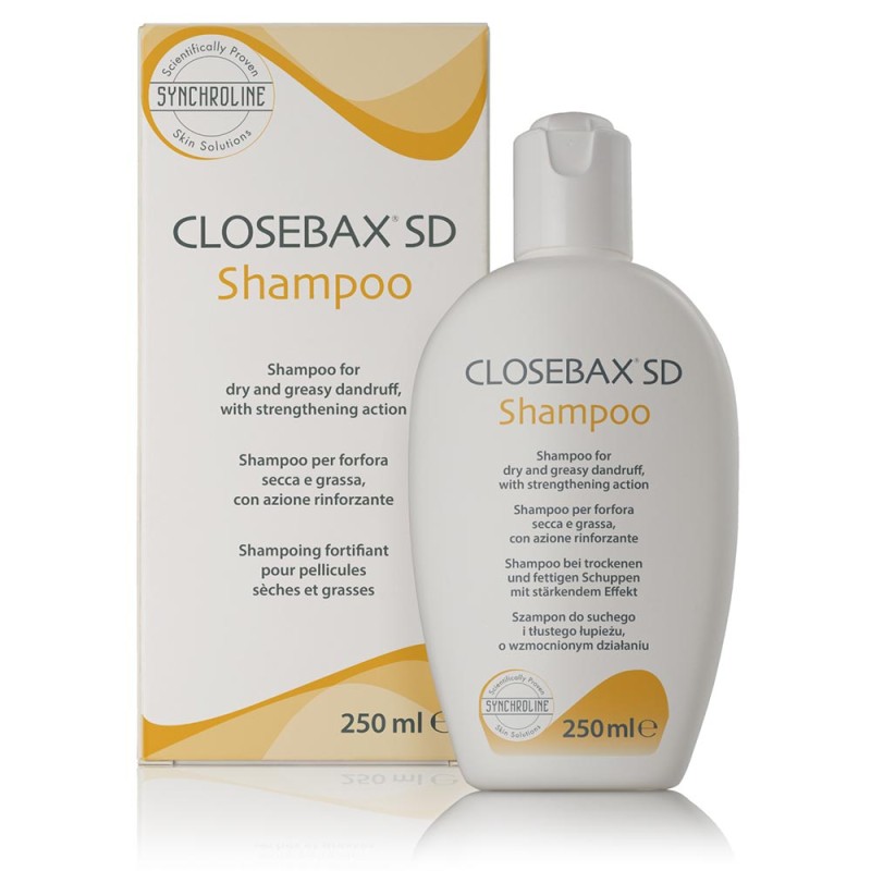 Closebax SD
shampoo
per forfora secca e grassa, con azione rinforzante
flacone da 250 ml