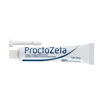 ProctoZeta
15 mg/g + 10 mg /g crema rettale
Lidocaina Cloridrato E Idrocortisone Acetato
Tubo da 30g