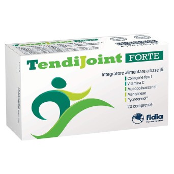 TendiJoint Forte
Integratore alimentare a base di collagene tipo I, vitamina C, Mucopolisaccaridi, Manganese, Pycnogenol