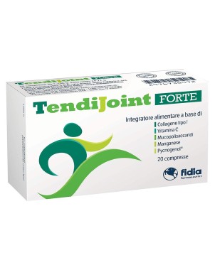 TendiJoint Forte
Integratore alimentare a base di collagene tipo I, vitamina C, Mucopolisaccaridi, Manganese, Pycnogenol