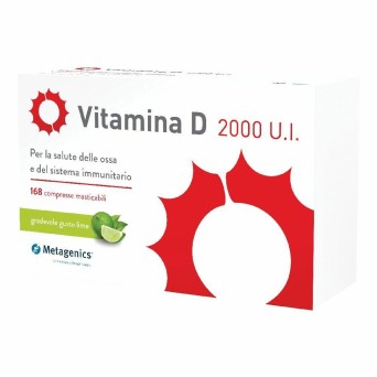 Vitamina D
2000 U.I.
Per la salute delle ossa e del sistema immunitario