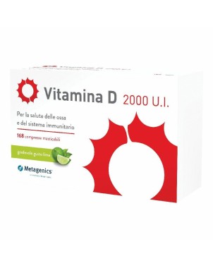 Vitamina D
2000 U.I.
Per la salute delle ossa e del sistema immunitario