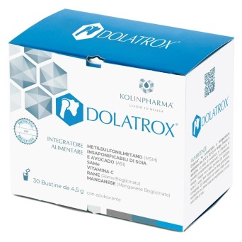 Dolatrox
integratore alimentare a base di MSM, ASI, SAMe, vitamina C, rame e manganese