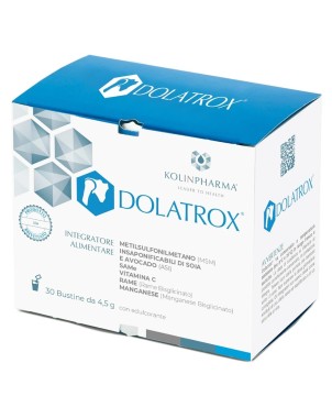 Dolatrox
integratore alimentare a base di MSM, ASI, SAMe, vitamina C, rame e manganese